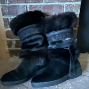 Tecnica Black Fur Winter Boots